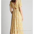Frauen dünnes langes Kleid